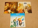 3 x ABBA ORIGINAL PRESS VINYL LP - WATERLOO, ABBA, THE ALBUM - GOOD CONDITION