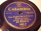 JAZZ LITTLE JACK LITTLE O You Oughta Be In Pictures ROYAL BLUE COLUMBIA 2895 EE+