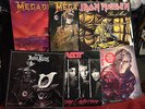 Six vinyl LP metal lot Megadeth, Iron Maiden, Judas Priest, Ratt, Quiet Riot