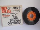 Vintage Old 1964 Dick Dee Sing Triumph Motorcycle Promo 45 rpm Vinyl Record