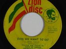 Reggae 45 SONS OF NEGUS CHURCHICAL HOST Zion We Want To Go on Zion Disc