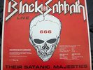 BLACK SABBATH Death Riders / Their Satanic Majesties Live 1980 Black Vinyl LP