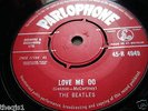 Beatles Love Me Do.Orig UK Parlophone  red label 7inch 45 quality copy Ex plus