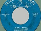 FLOYD HENDERSON (w/ Rene Hall) Nosy Rosy / Tenderly 45rpm Triangle 1959 R&B rock