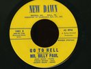 BILLY PAUL Go To Hell SOUL JAZZ 45 New Dawn local press