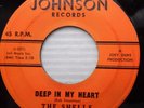 SHELLS 45 Deep in my heart / Happy holiday JOHNSON records VG+ Doowop e7473