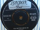 ARTHUR ALEXANDER YOU BETTER MOVE ON ORIGINAL UK LONDON DOT 45