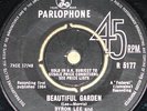 BYRON LEE & DRAGONAIRES   BEAUTIFUL GARDEN b/w TOO LATE   UK PARLOPHONE SKA 7