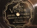 Victor 38120 THE MISSOURIANS Prohibition Blues/STOPPIN TRAFFIC 1930 78 rpm  E