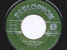 THE BEATLES: SHE LOVES YOU + I'LL GET YOU (PARLOPHON ITALY 7