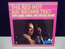 RED HOT RAY BROWN TRIO w/ Gene Harris & Mickey Roker AUTOGRAPHED Jazz Record 33