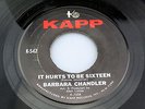 Barbara Chandler: It Hurts to be Sixteen / Running, Running Johnny  [Unplayed]
