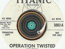DR KEN BAYSEY & THE HYPO DERMICS Operation Twisted COMEDY NOVELTY 45 RPM RECORD