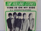 VINTAGE ROLLING STONES TIME IS ON MY SIDE / CONGRATULATIONS w/ PICTURE SLEEVE