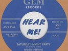 ROCKABILLY MARIANO REPRO: REGGIE PERKINS-Saturday Night Party/Pretty Kitty GEM