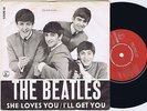THE BEATLES She Loves You b/w I’ll Get You Danish 45PS 1963 Red Parlophone