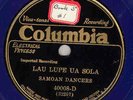 114.  Samoan Dancers - Lau Lupe Ua Sola & Goodbye, My Felina - Col. Blue 40008-D
