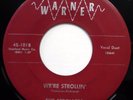 THE STROLLERS 45 We're Strollin / Crowded Classroom VG++ Doo Wop ORIGINAL bb3276