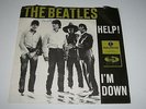 BEATLES - HELP - 45  LIGHT GREEN / SOLID CENTRE VERSION  DANISH PS