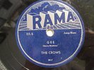  78 VG, 1953 FUNK SOUL R & BLUES, THE CROWS, GEE / I LOVE YOU SO, RR 5