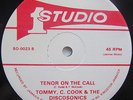 TENOR ON THE CALL Tommy McCook STUDIO ONE DISCO 45 Instrumental HEAT Rare 12