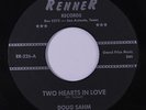 DOUG SAHM: Two Hearts In Love / Just Because 45 (faint ink retouching around ce