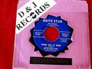 GLENNA DENE CASE  THANK YOU SO MUCH  NEAR MINT  BRITE STAR  BROKEN   COUNTRY 45