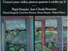 CHAUSSON Concert PASQUIER violin PENNETIER/PIDOUX Harmonia Mundi HMC 1135 LP