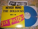 sex pistols never mind the bollocks lp vinyle bleu/blue vinyl (virgin) punk