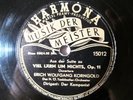 78rpm ERICH KORNGOLD conducts HIS OWN WORK: MUCH ADO ABOUT NOTHING -RARE HARMONA