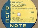 78 rpm Jazz – Thelonious Monk – Straight No Chaser – Blue Note 1589 – E+