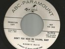 ROCKABILLY --RONNIE HAIG--DONT YOU HEAR ME CALLING BABY -HEAR  -1958 PROMO ABC