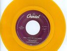 Beatles yellow gold vinyl 45 record Here There and Everywhere Good Day Sunshine