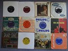 50's & 60's - 12 VINYL RECORDS- RICKY NELSON -FRANK SINATRA -RUSS HAMILTON- 45's