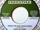 LACK OF AFRO VINYL 45 WHEN THE SUN GOES DOWN Funk Arctic Monkeys Mod Soul SPOOKY