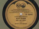 78 rpm Kay Kyser Lucky Strike transcription (RCA) in V