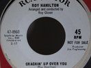 Roy Hamilton 45 Crackin Up Over You b/w Walk Hand In Hand Northern Soul Demo WLP