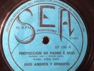 DUO ANDRES Y ERNESTO,CHILE  SINGLE 1979,FOLK PSYCH ROCK PRIVATE PRESS