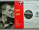 WILHELM KEMPFF PLAYS CHOPIN VOL. 1. UK DECCA SXL 2081 WB ED1. BLUE BACK.