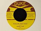 EARLY Johnny Ace With The Beale Streeters Duke 102 Follow The Rule and My Song