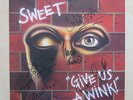THE SWEET Give Us A Wink UK original vinyl LP with inner sleeve FULLY SIGNED