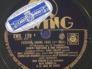 78 RPM DJANGO REINHARDT & QHCF festival swing 1942 SWING SWX 129