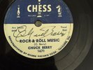 78 RPM Chuck Berry CHESS 1671 Rock and Roll Music AUTOGRAPHED