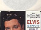 RCA record and sleeve Elvis Presley Return To Sender