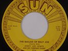 JERRY LEE LEWIS: Ballad of Billy Joe / Let’s Talk About Us SUN Rockabilly 45 