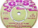 SKINHEAD REGGAE - GAS 141 - GLEN ADAMS & REGGAE BOYS / LEAVING ON A JET PLANE