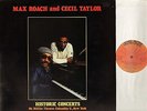 MAX ROACH AND CECIL TAYLOR historic concerts SN 1100/1 italy DOUBLE LP EX/VG+
