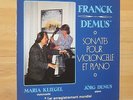 FRANCK cello piano sonatas DEMUS KLIEGEL duchesne UNPLAYED NOS BELGIUM ONLY LP