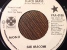 BAD BASCOMB Black Grass 45, FUNK BREAKS Paramount Promo NM-