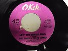 CARL DOUGLAS & THE BIG STAMPEDE - LET THE BIRDS SING VG+ 45 RPM OKEH 7287 RECORD